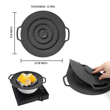 Boil Over Spill Stopper Safeguard Lid Cover for Pots And Pans